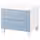 PLATSA Комод с 2 ящиками - белый/Sannidal синий 60x57x53 см