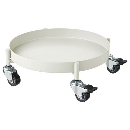 OLIVBLAD Подставка на колесах - д/дома/улицы/белый с оттенком 32 см