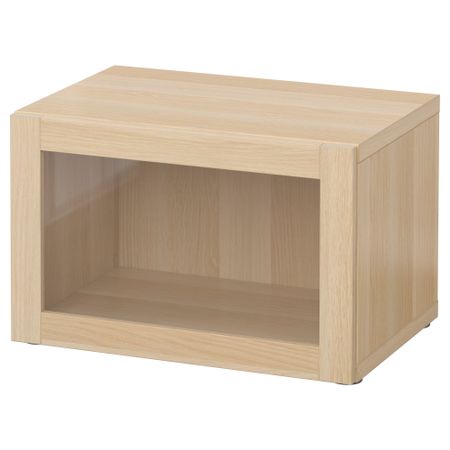 Стеллаж со стеклянная дверью, 60x42x38 cm IKEA BESTÅ БЕСТО 390.476.38
