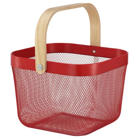 RISATORP Корзина - ярко-красный 25x26x18 см