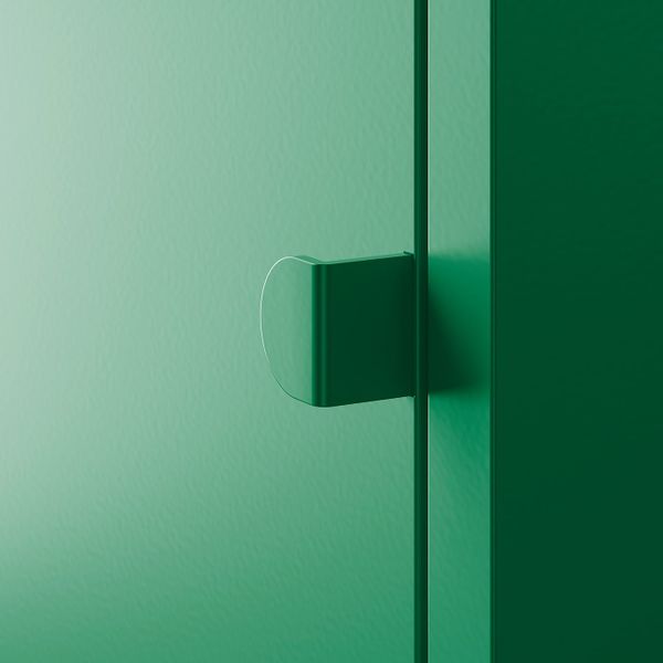 Комбинация для хранения, оранжевый/темно-зеленый 105x70 см IKEA ЛИКСГУЛЬТ 392.486.70 - фото 3