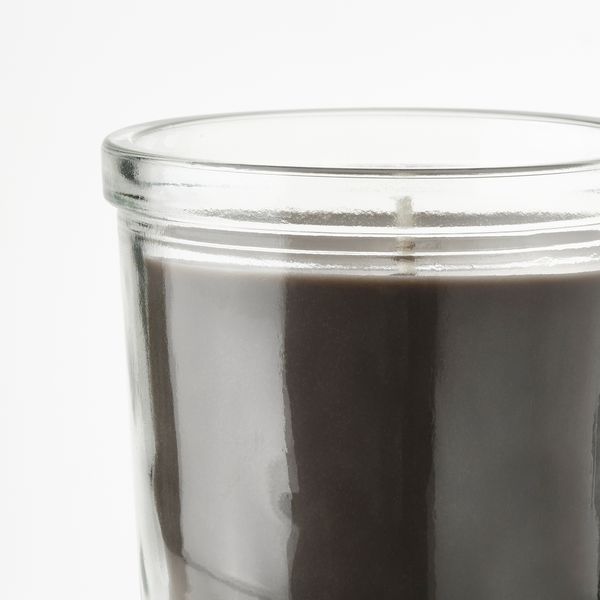 Ароматическая свеча в стакане, 20 ч, Костер, серый IKEA ENSTAKA 005.023.65 - фото 3