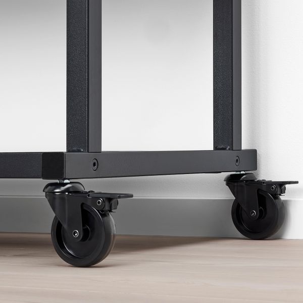 Модуль на колесах, черный 100x115 см IKEA RÅVAROR РОВАРОР 104.545.66 - фото 2