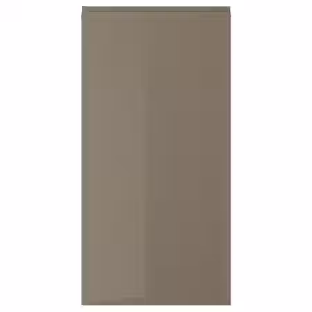 VOXTORP Дверь - глянцевый темный серо-коричневый 60x120 см