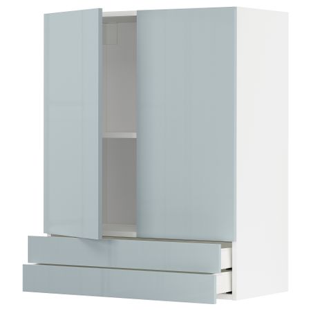 Навесной шкаф, 2 дверцы, 2 ящика, 80x100 cm IKEA METOD МЕТОД, MAXIMERA МАКСИМЕРА 594.794.24