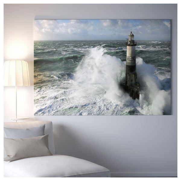 Картина с рамой БЬЁРКСТА, Маяк, черный (200x140 см) - фото 3