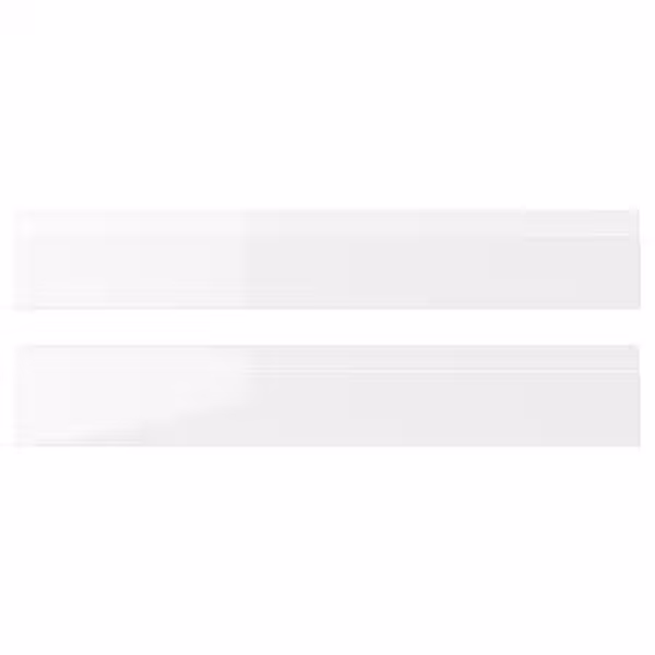 VOXTORP Фронтальная панель ящика - глянцевый белый 60x10 см - фото 1