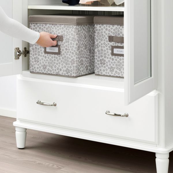 Коробка с крышкой, бежевый 30x30x30 см IKEA СТОРСТАББЕ 804.224.83 - фото 4