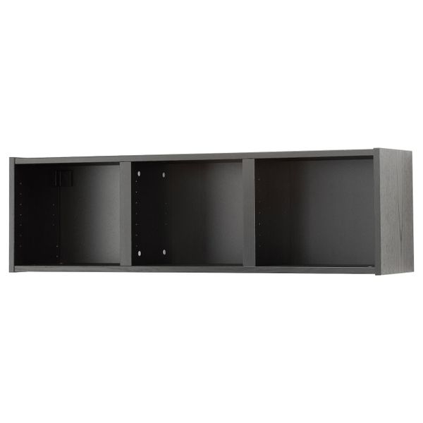 Полка навесная, черно-коричневый 120x35 см IKEA BILLY БИЛЛИ 403.165.59 - схема-чертеж с размерами