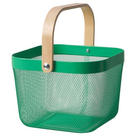 Корзина, темно-зеленый, 25x26x18 см IKEA RISATORP РИСАТОРП 205.886.88