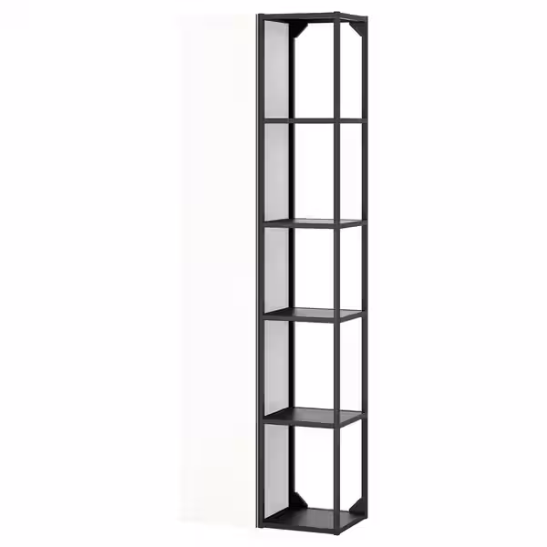 ENHET Комбинация д/хранения - антрацит/белый 60x32x180 см - фото 1