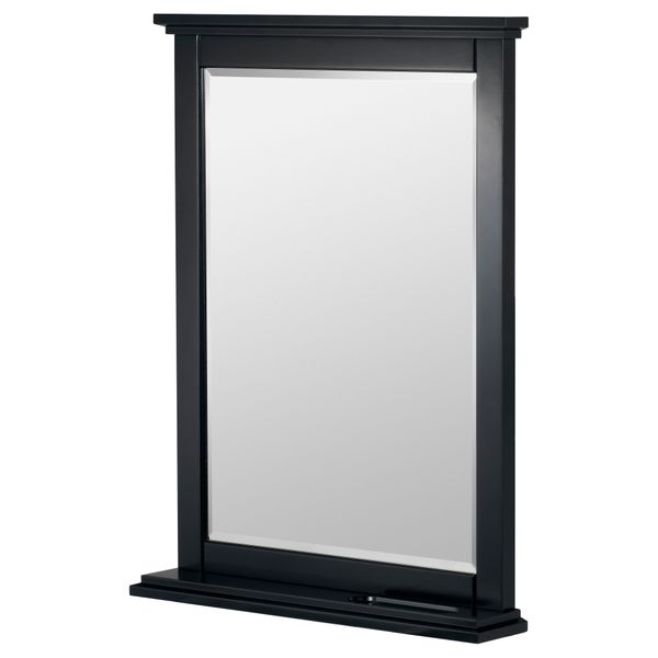 Зеркало СОКНЕДАЛЬ, черный (60x80 см) - фото 1