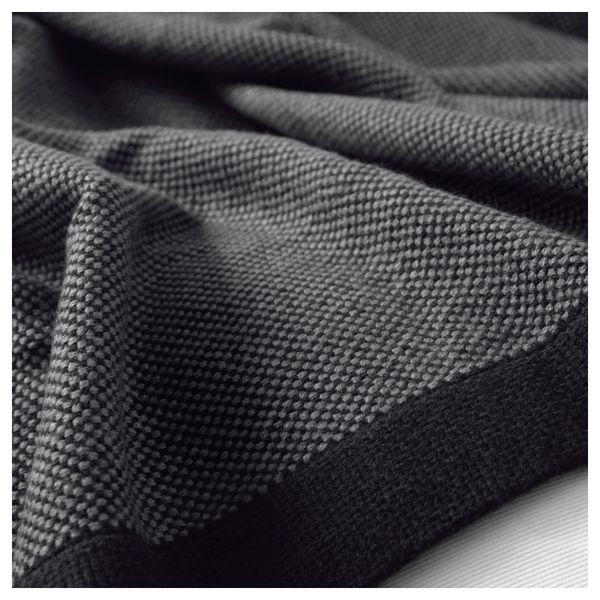 Плед ХЕНРИКА, черный (120x180 см) - фото 2