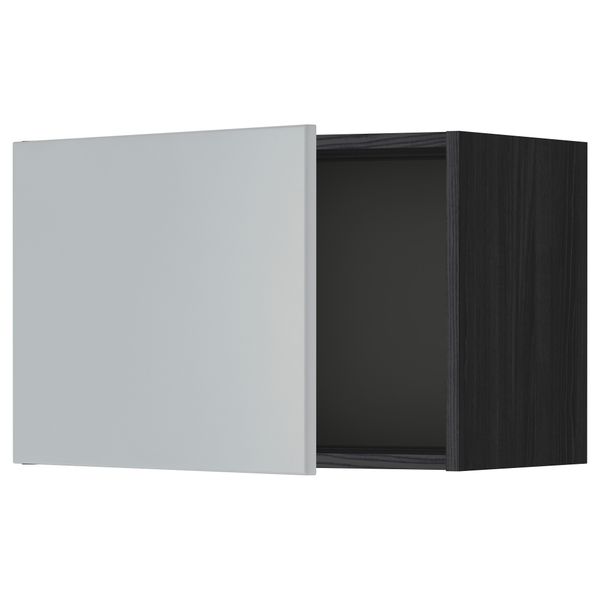 Шкаф навесной МЕТОД, черный, Веддинге серый - схема-чертеж с размерами