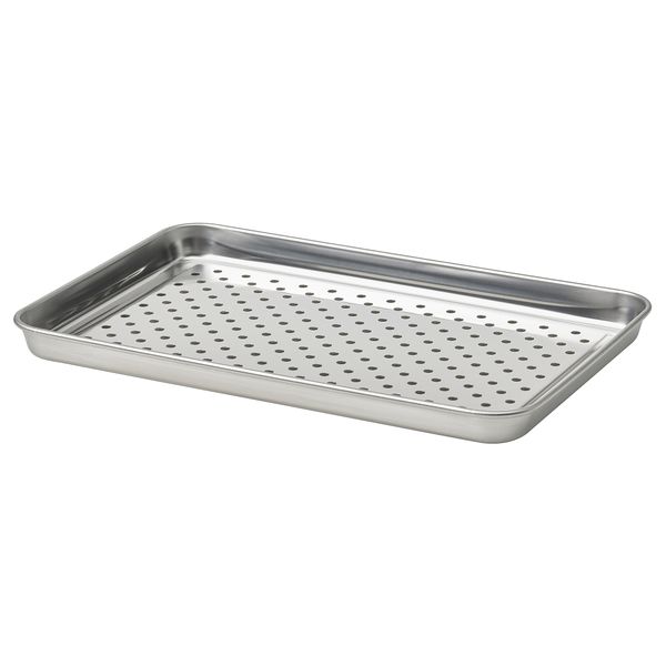 Поднос для барбекю, нержавеющая сталь, 30x20 см IKEA GRILLTIDER ГРИЛЛЬТИДЕР 005.647.25 - фото 1
