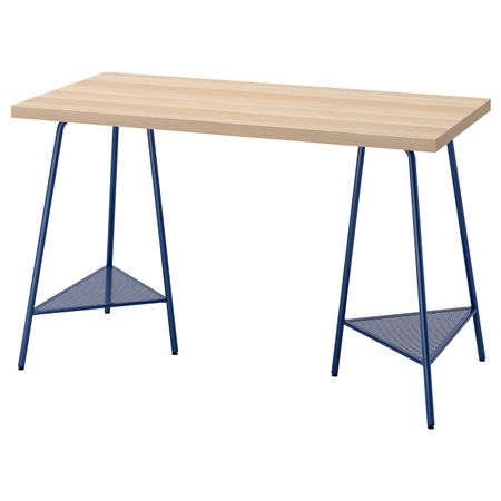 Письменный стол, под беленый дуб/темно-синий 120x60 см IKEA LAGKAPTEN ЛАГКАПТЕН / TILLSLAG ТИЛЛЬСЛАГ 894.169.20