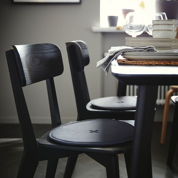 Стол, черный 140x78 см IKEA LISABO ЛИСАБО 503.824.50 - фото 3