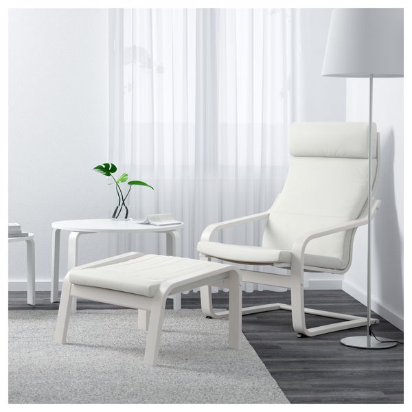 Кресло ПОЭНГ, белый, Финнста белый - фото 2