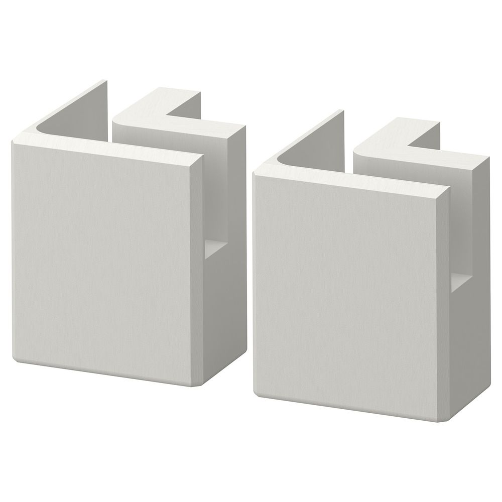 Угловая ножка для цоколя, светло-серый 8 см IKEA LERHYTTAN ЛЕРХЮТТАН 804.032.34 - фото 1