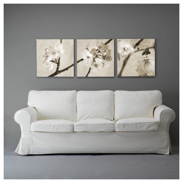 Картина, 3 шт ПЬЕТТЕРИД, Майский цвет (56x56 см) - схема-чертеж с размерами