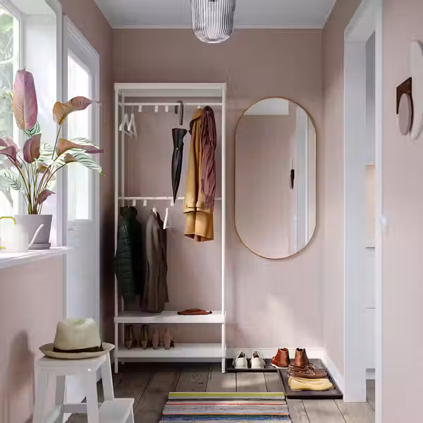 / BAGGMUCK Мебель для прихожей IKEA, дополнительный ракурс - схема-чертеж с размерами