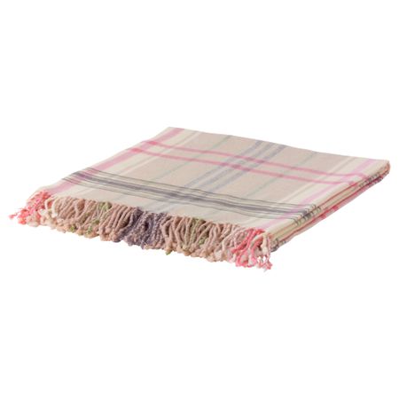 Плед ГЕРМИНЕ, бежевый, розовый (120x180 см)