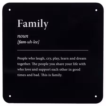 KÄNGSLEBODA КЭНГСЛЕБУДА Настенное украшение - Семья 20x20 см