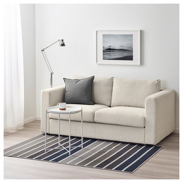 Ковер, короткий ворс ЛЮМСОС, серый, разноцветный (120x180 см) - фото 3