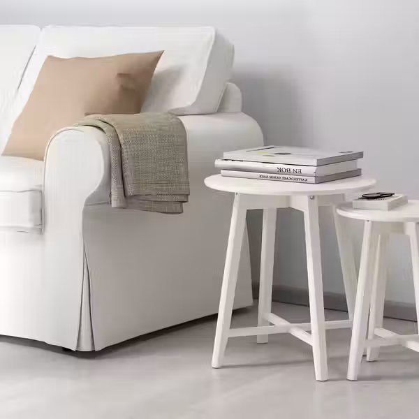 KRAGSTA Комплект столов, 2 шт - белый - фото 3