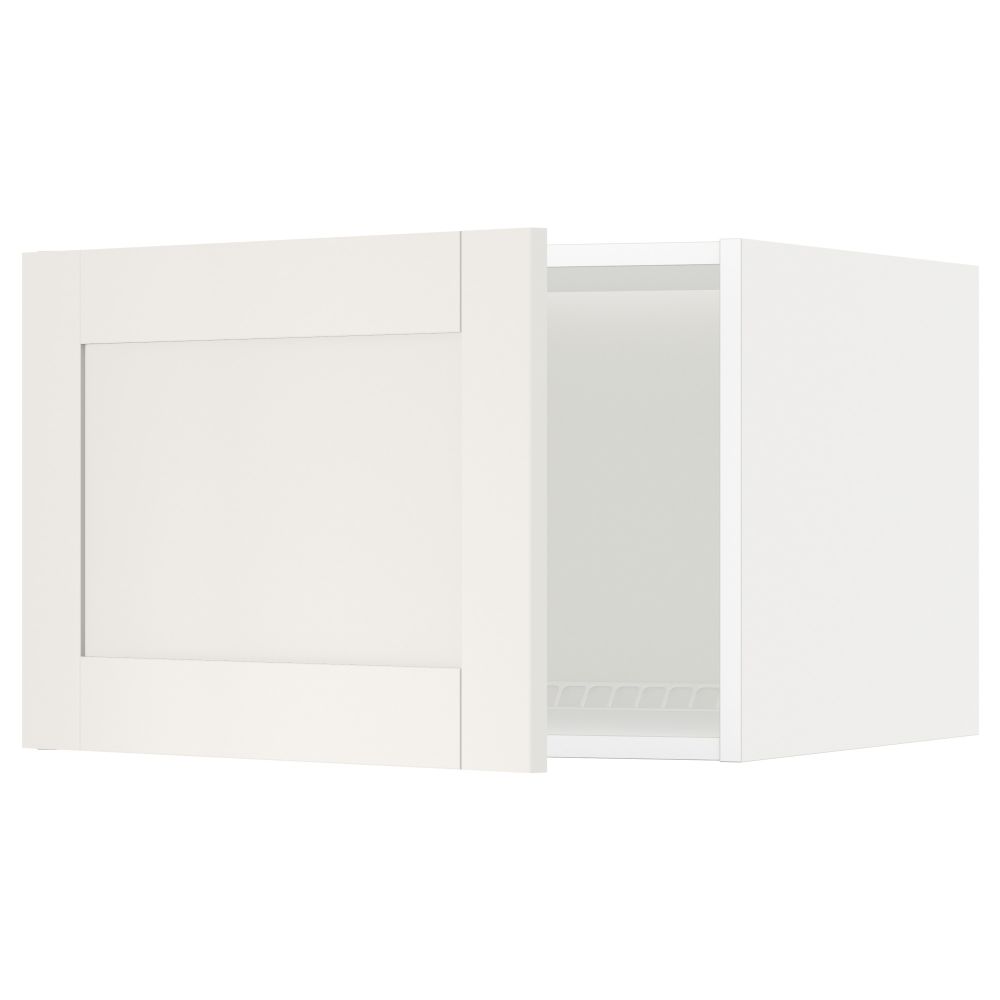 Верхний шкаф на холодильник, морозильник МЕТОД, белый, Сэведаль белый - схема-чертеж с размерами