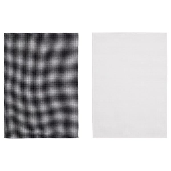 Полотенце кухонное, белый, черный 50x70 см IKEA ТРОЛЛЬПИЛ 703.720.06 - фото 2