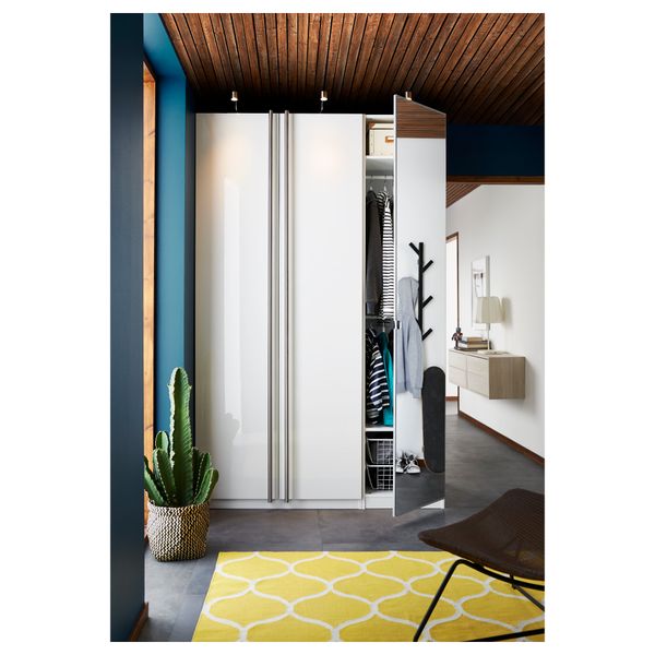 Гардероб ПАКС, белый, Фардаль Викедаль - схема-чертеж с размерами