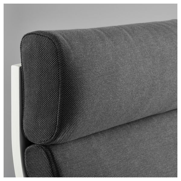 Кресло ПОЭНГ, белый, Финнста серый - схема-чертеж с размерами