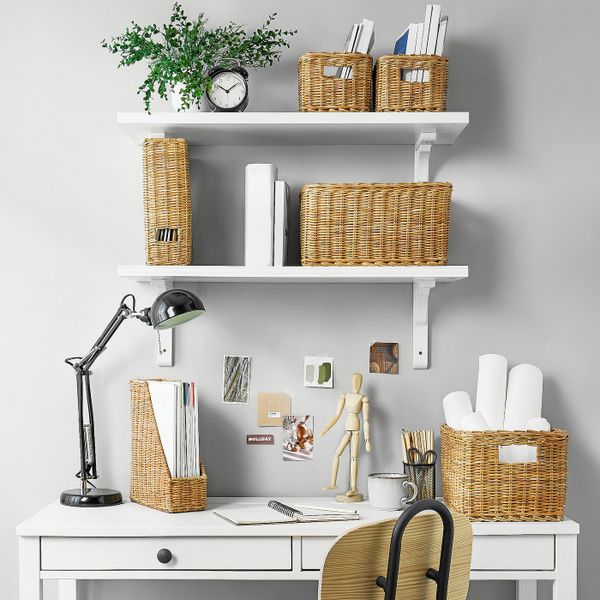 Подставка для журналов, ручная работа ротанг IKEA TRUMMIS ТРУММИС 005.099.89 - фото 4