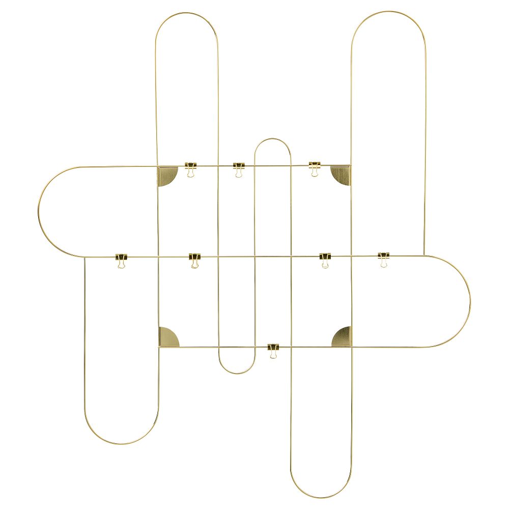 Доска для записей, с зажимами, золотой IKEA KORSMON 204.962.88 - фото 1