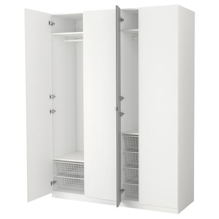 Гардероб ПАКС, белый, Виканес Викедаль (175x60x236 см)