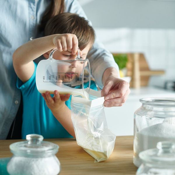 Пакет закрывающийся, желтый, белый IKEA ISTAD ИСТАД 103.782.14 - фото 2