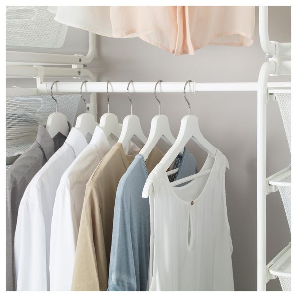 Рама + штанга, сетчатые корзин, верх полка АЛЬГОТ, белый (122/142x60x206 см) - фото 4