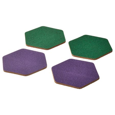 Подставка, 10x10 см, пробка, зеленый, сиреневый IKEA TABBERAS 105.520.05