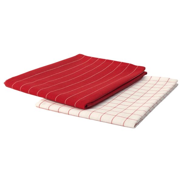 Полотенце кухонное ИКЕА/365+, красный, белый (50x70 см) - схема-чертеж с размерами