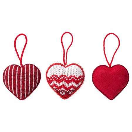 Украшение подвесное ВИНТЕР 2017, сердце, красный