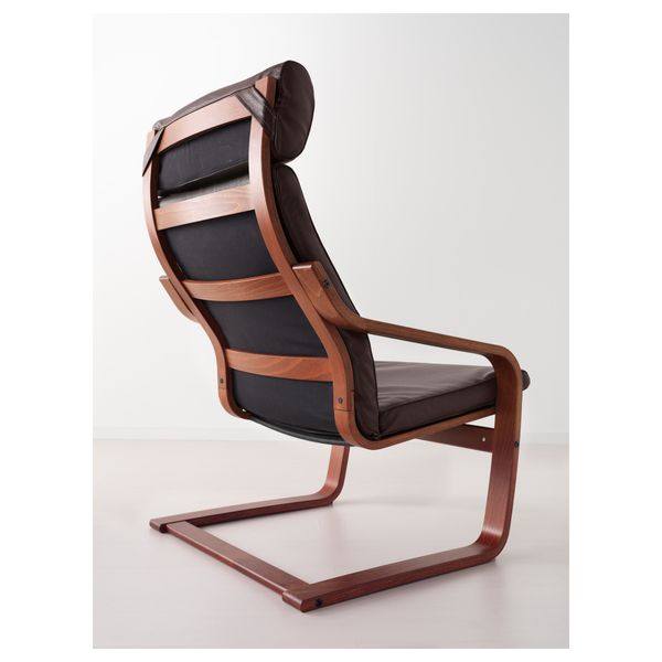 Кресло ПОЭНГ, классический коричневый, Робуст Глосе темно-коричневый - фото 3