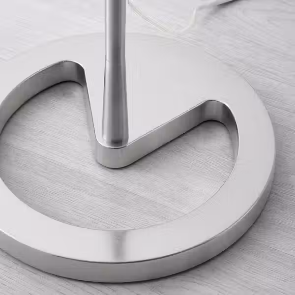 NYFORS Светильник напольный - никелированный белый - схема-чертеж с размерами