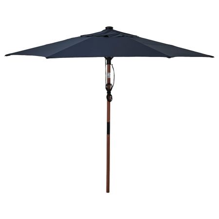 Зонт от солнца, коричневый под дерево/темно-синий 300 см IKEA БЕТСО / ЛИНДЭЙА 093.247.31