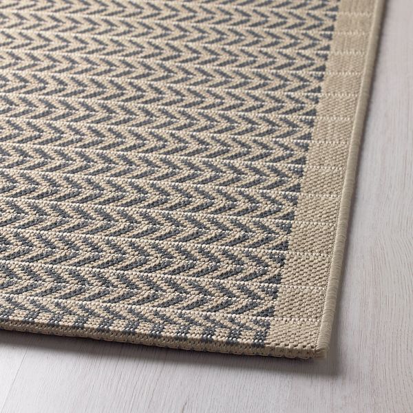 Ковер безворсовый, для/дома/улицы, бежевый, 200x250 см IKEA ЛОББЭК 503.708.57 - фото 3