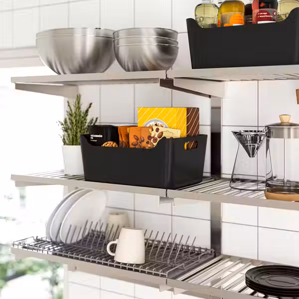 UPPDATERA Контейнер - антрацит 34x24 см - фото 3