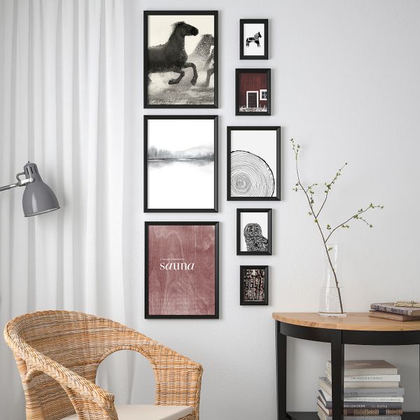 Рама с постером, 8 предм., Север IKEA КНОППЭНГ 704.541.82 - фото 3