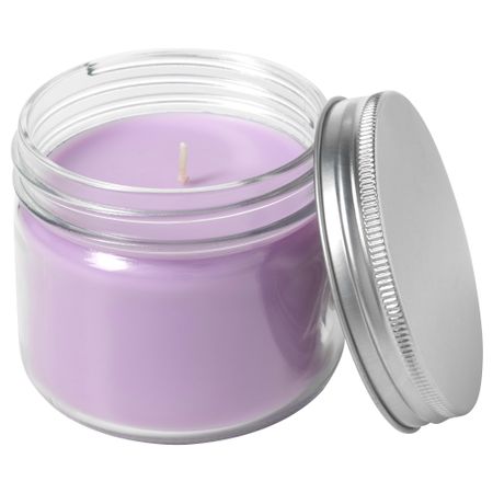 Ароматическая свеча в стакане СОММАР 2017, Мед и лаванда, сиреневый (8 см)