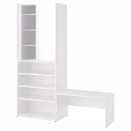 LASTARE ЛАСТАРЕ Комбинация д/хранения - белый/со скамьей 170x42x200 см