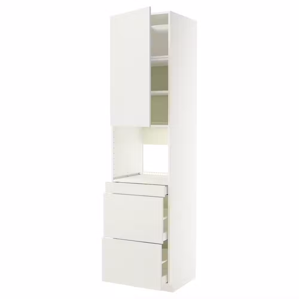 METOD / MAXIMERA Высокий шкаф д/СВЧ/дверца/3ящика - фото 1